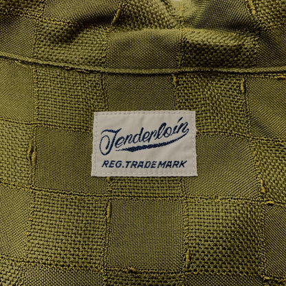 【中古品】【メンズ】 TENDERLOIN テンダーロイン T-RAYON S/S SHIRT レーヨン ショートスリーブ シャツ トップス 半袖 142-260315-ko-01-tei サイズ：S カラー：グリーン 万代Net店