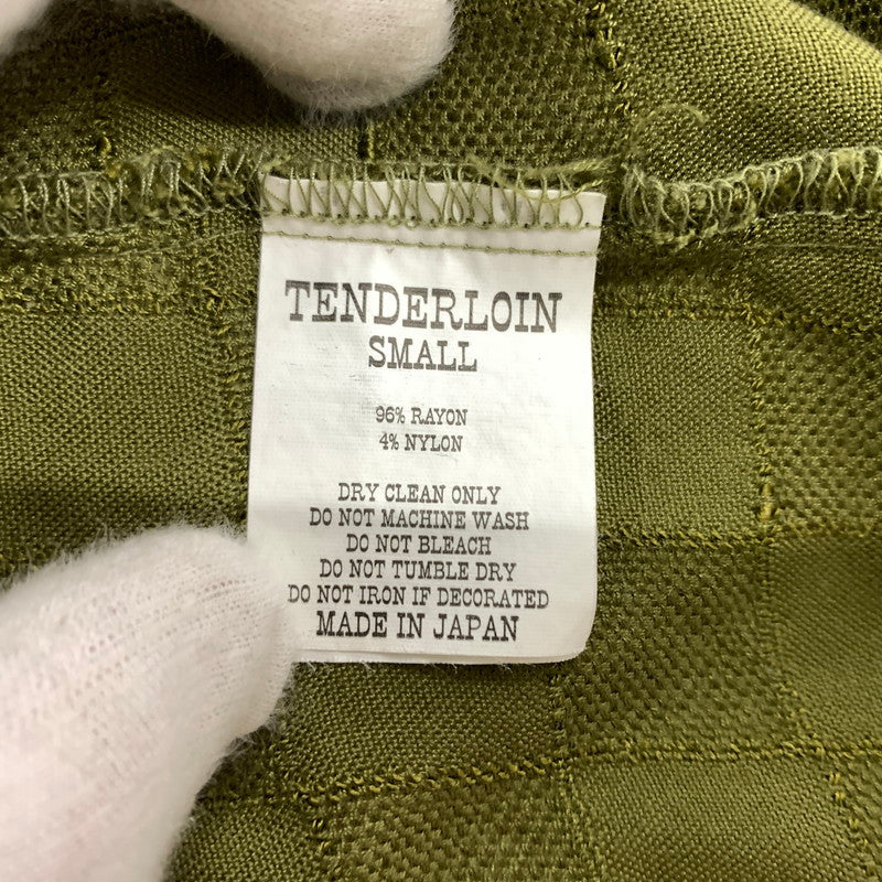 【中古品】【メンズ】 TENDERLOIN テンダーロイン T-RAYON S/S SHIRT レーヨン ショートスリーブ シャツ トップス 半袖 142-260315-ko-01-tei サイズ：S カラー：グリーン 万代Net店