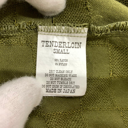【中古品】【メンズ】 TENDERLOIN テンダーロイン T-RAYON S/S SHIRT レーヨン ショートスリーブ シャツ トップス 半袖 142-260315-ko-01-tei サイズ：S カラー：グリーン 万代Net店