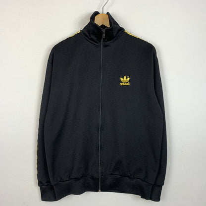 【中古品】【メンズ】 adidas アディダス WEST GERMAN TRACK JACKET VINTAGE 西ドイツ製 トラックジャケット ライトアウター フルジップ ジャージ ビンテージ 148-260312-ko-09-tei サイズ：7 カラー：ブラック 万代Net店