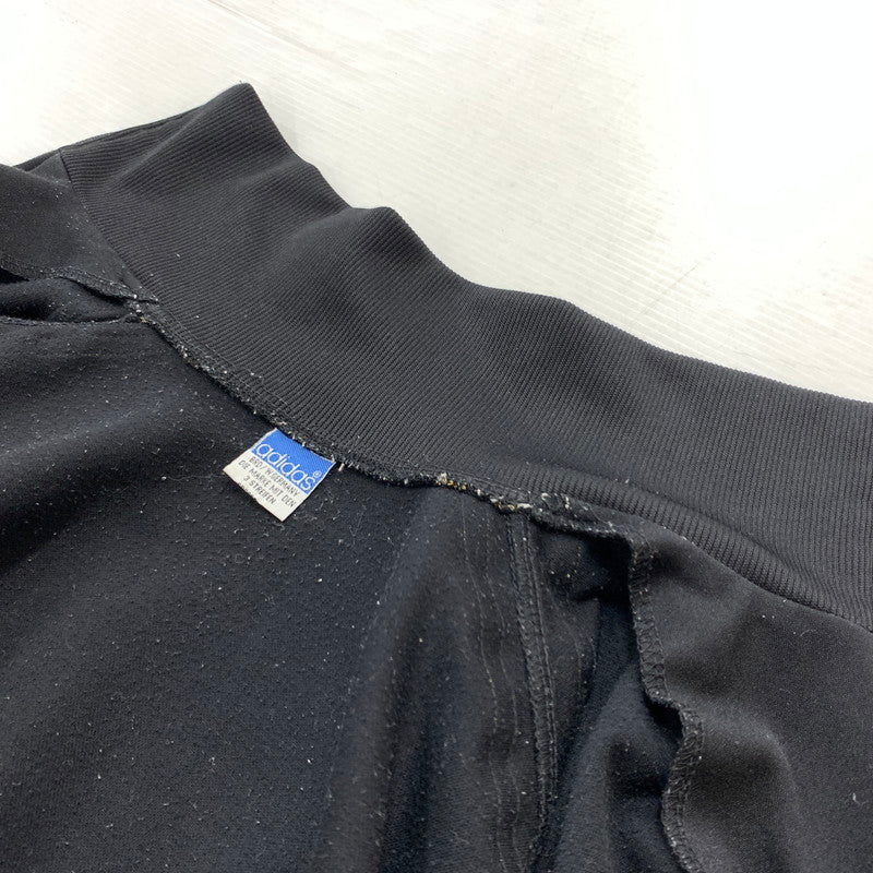 【中古品】【メンズ】 adidas アディダス WEST GERMAN TRACK JACKET VINTAGE 西ドイツ製 トラックジャケット ライトアウター フルジップ ジャージ ビンテージ 148-260312-ko-09-tei サイズ：7 カラー：ブラック 万代Net店