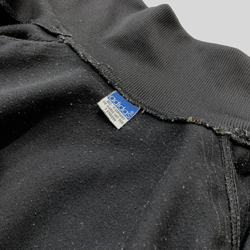 【中古品】【メンズ】 adidas アディダス WEST GERMAN TRACK JACKET VINTAGE 西ドイツ製 トラックジャケット ライトアウター フルジップ ジャージ ビンテージ 148-260312-ko-09-tei サイズ：7 カラー：ブラック 万代Net店