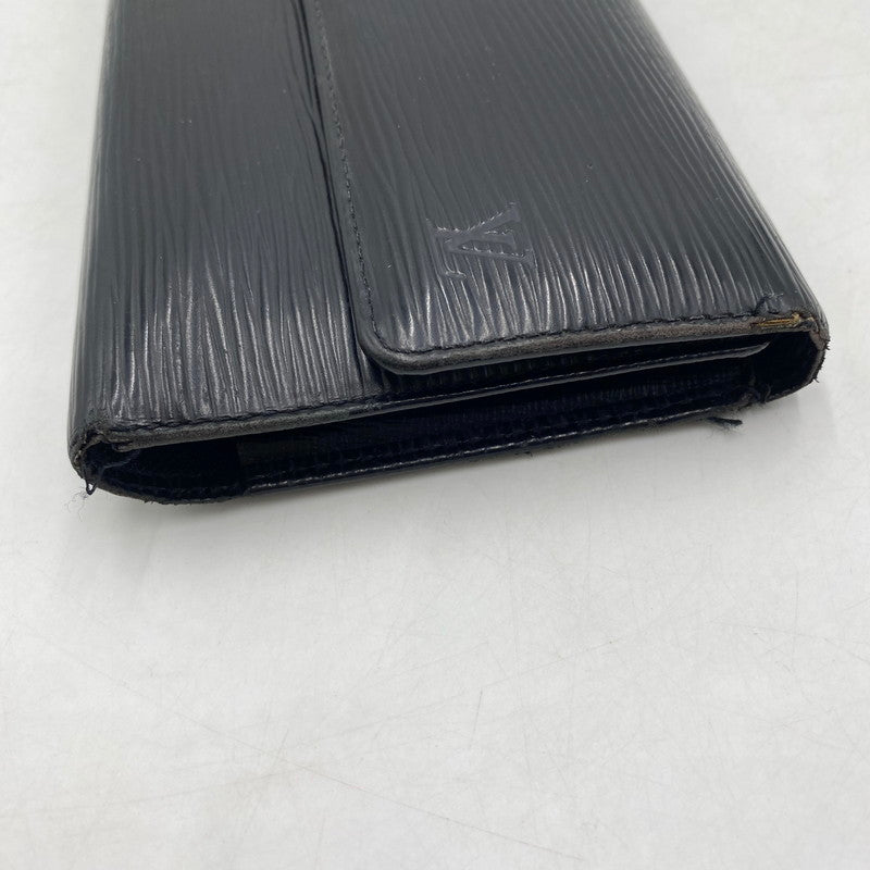 【ジャンク品】【メンズ/レディース】 LOUIS VUITTON ルイ・ヴィトン M63382 CA0918 エピ ポルトトレゾール インターナショナル 長財布 ロングウォレット 三つ折り長財布 179-260309-ks-04-tei カラー：ノアール 万代Net店