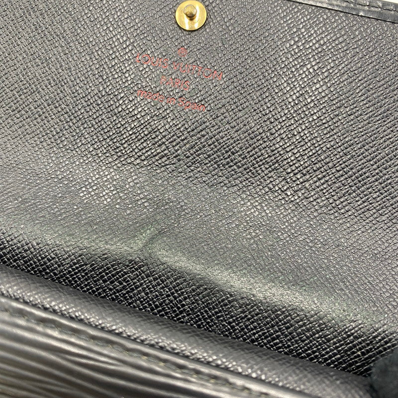 【ジャンク品】【メンズ/レディース】 LOUIS VUITTON ルイ・ヴィトン M63382 CA0918 エピ ポルトトレゾール インターナショナル 長財布 ロングウォレット 三つ折り長財布 179-260309-ks-04-tei カラー：ノアール 万代Net店