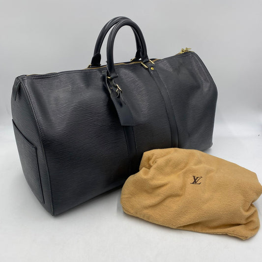 【現状渡し品】【メンズ】 LOUIS VUITTON ルイ・ヴィトン M42962 エピ キーポル 50 ボストンバッグ 鞄 179-260309-ks-02-tei サイズ：イニシャル入り カラー：ブラック 万代Net店