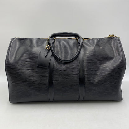 【現状渡し品】【メンズ】 LOUIS VUITTON ルイ・ヴィトン M42962 エピ キーポル 50 ボストンバッグ 鞄 179-260309-ks-02-tei サイズ：イニシャル入り カラー：ブラック 万代Net店