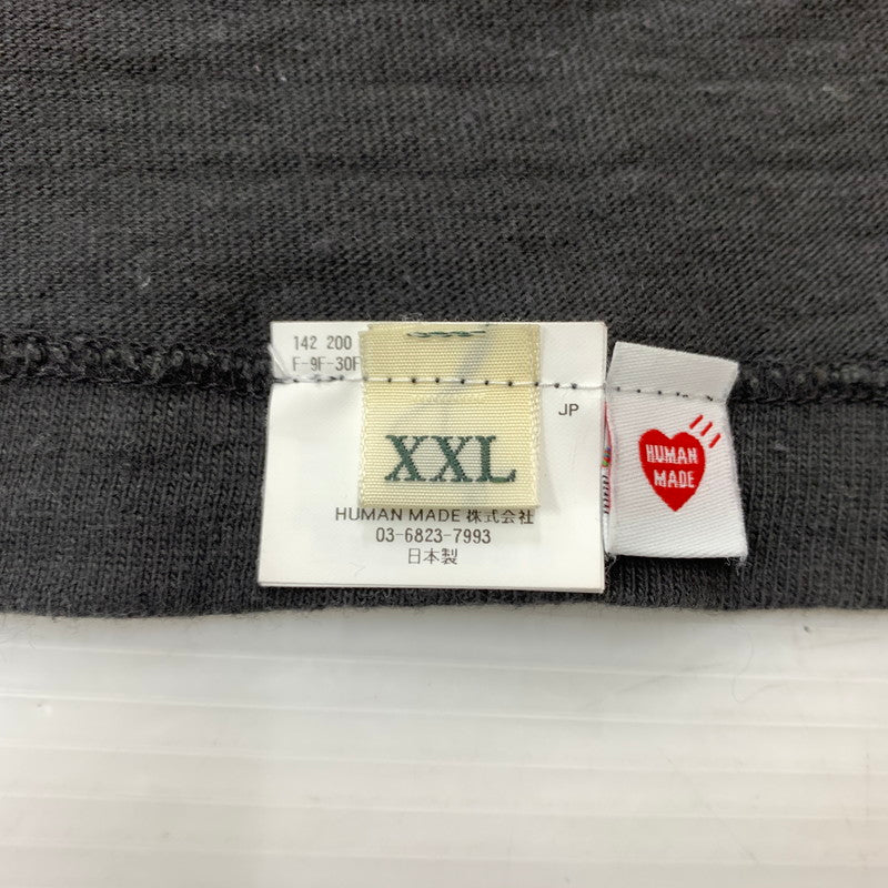 【中古品】【メンズ】 HUMANMADE ヒューマンメイド 24AW GRAPHIC L/S T-SHIRT HM28CS035 グラフィック ロングスリーブ Tシャツ トップス 長袖 142-260313-ko-12-tei サイズ：XXL カラー：ブラック 万代Net店