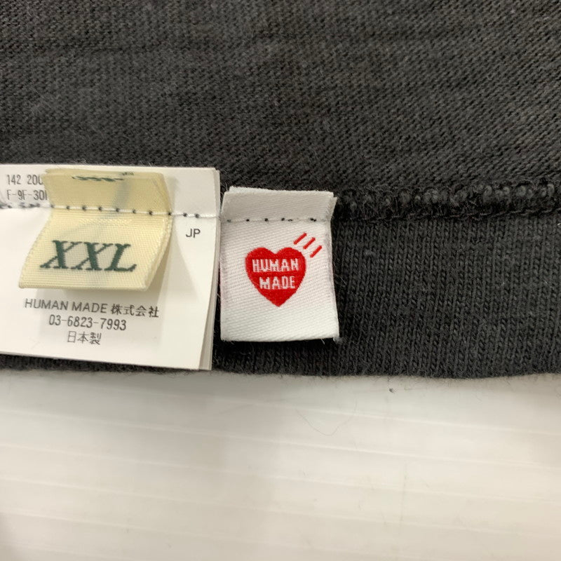 【中古品】【メンズ】 HUMANMADE ヒューマンメイド 24AW GRAPHIC L/S T-SHIRT HM28CS035 グラフィック ロングスリーブ Tシャツ トップス 長袖 142-260313-ko-12-tei サイズ：XXL カラー：ブラック 万代Net店