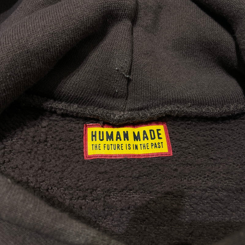 【中古品】【メンズ】 HUNMAN MADE ヒューマンメイド 25SS TSURIAMI HOODIE HM29CS015 ツリアミ フーディ 長袖 トップス プルオーバーパーカー 142-260313-yo-17-tei サイズ：XL カラー：ブラウン 万代Net店