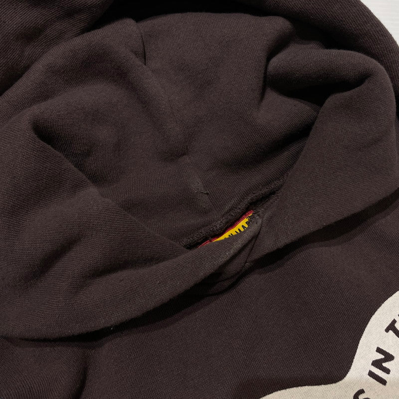 【中古品】【メンズ】 HUNMAN MADE ヒューマンメイド 25SS TSURIAMI HOODIE HM29CS015 ツリアミ フーディ 長袖 トップス プルオーバーパーカー 142-260313-yo-17-tei サイズ：XL カラー：ブラウン 万代Net店