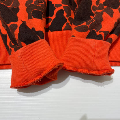 【中古品】【メンズ】 WTAPS ダブルタップス DESIGN CREWNECK COLLEGE SWEAT 182ATDT-CSM03S デザイン クルーネック カレッジ スウェット 長袖 トップス トレーナー 142-260313-yo-07-tei サイズ：01 カラー：オレンジカモ 万代Net店