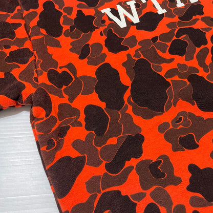 【中古品】【メンズ】 WTAPS ダブルタップス DESIGN CREWNECK COLLEGE SWEAT 182ATDT-CSM03S デザイン クルーネック カレッジ スウェット 長袖 トップス トレーナー 142-260313-yo-07-tei サイズ：01 カラー：オレンジカモ 万代Net店