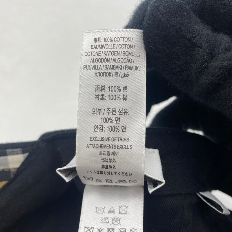 【中古品】【メンズ】 BURBERRY バーバリー TB LOGO CAP 8010946 TBロゴ キャップ 帽子 ベースボールキャップ ロゴ刺繍 185-260316-ks-31-tei サイズ：L カラー：ブラック 万代Net店