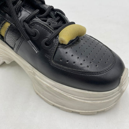 【中古品】【メンズ】 MAISON MARGIELA メゾンマルジェラ 18AW RETRO FIT レトロ フィット スニーカー 靴 162-260309-ks-11-tei サイズ：39 カラー：ブラック 万代Net店