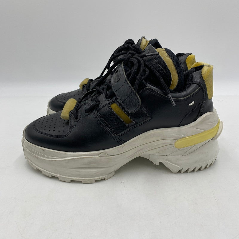 【中古品】【メンズ】 MAISON MARGIELA メゾンマルジェラ 18AW RETRO FIT レトロ フィット スニーカー 靴 162-260309-ks-11-tei サイズ：39 カラー：ブラック 万代Net店