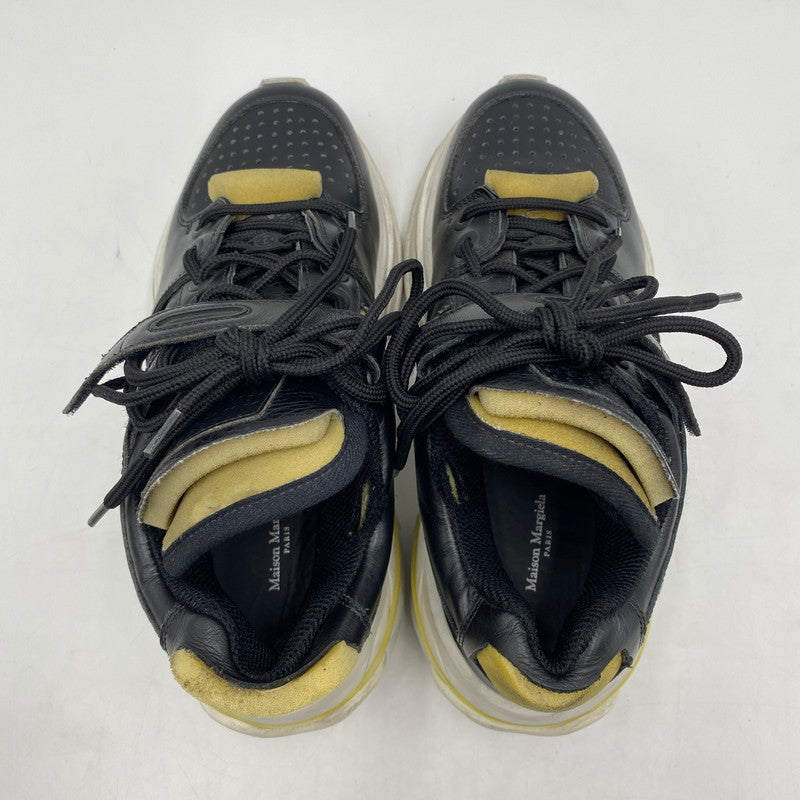 【中古品】【メンズ】 MAISON MARGIELA メゾンマルジェラ 18AW RETRO FIT レトロ フィット スニーカー 靴 162-260309-ks-11-tei サイズ：39 カラー：ブラック 万代Net店