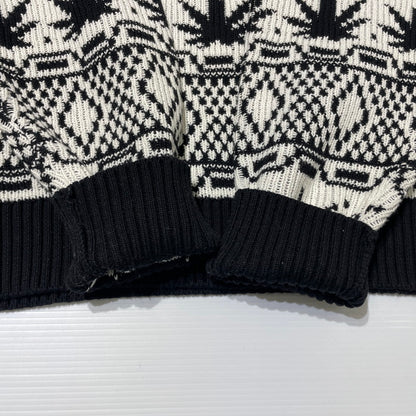 【中古品】【メンズ】 APRES CREWNECK SWEATER アプレ クルーネック セーター 長袖 トップス ニット 142-260313-yo-14-fuzh サイズ：L カラー：ブラック 万代Net店