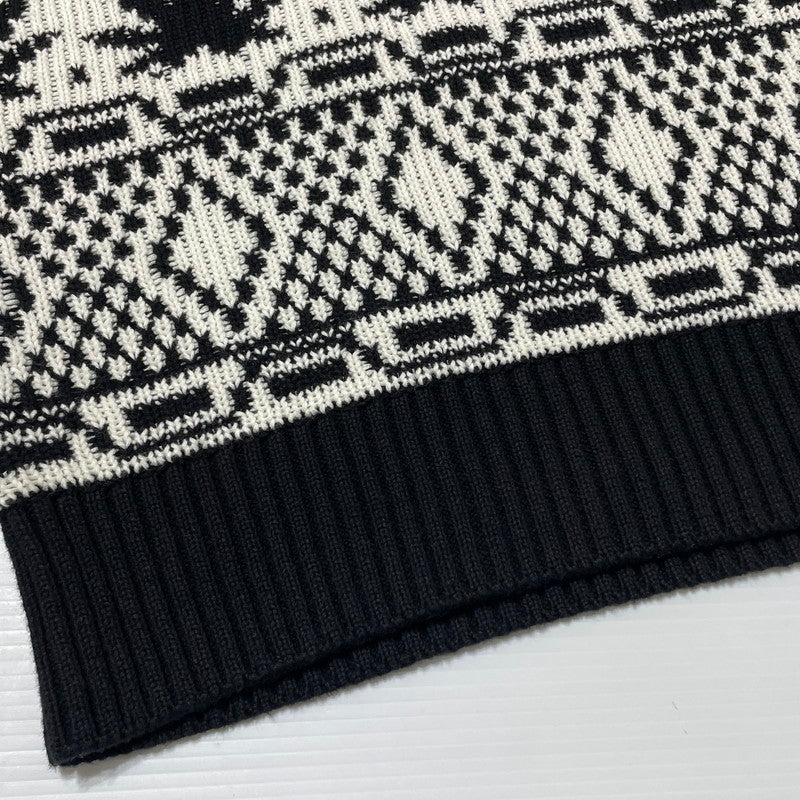 【中古品】【メンズ】 APRES CREWNECK SWEATER アプレ クルーネック セーター 長袖 トップス ニット 142-260313-yo-14-fuzh サイズ：L カラー：ブラック 万代Net店