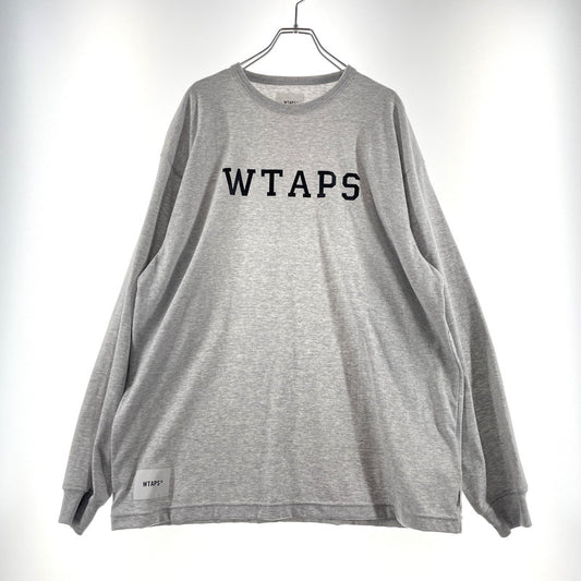 【中古品】【メンズ】 WTAPS ダブルタップス ACADEMY L/S TEE 251ATDT-CSM18 アカデミー ロングスリーブ Tシャツ 長袖 トップス 142-260317-yo-05-tei サイズ：02 カラー：グレー 万代Net店