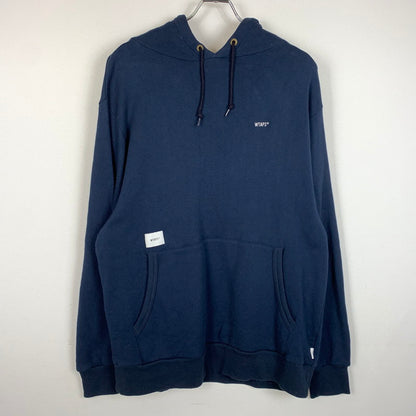 【中古品】【メンズ】 FLAT HOODED 211ATDT-CSM10 フラット フーディ トップス プルオーバーパーカー 142-260313-ko-03-fuzh サイズ：2 カラー：ネイビー 万代Net店