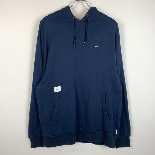 【中古品】【メンズ】 FLAT HOODED 211ATDT-CSM10 フラット フーディ トップス プルオーバーパーカー 142-260313-ko-03-fuzh サイズ：2 カラー：ネイビー 万代Net店