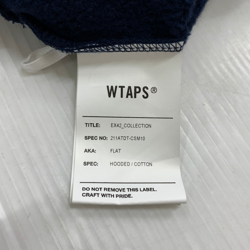 【中古品】【メンズ】 FLAT HOODED 211ATDT-CSM10 フラット フーディ トップス プルオーバーパーカー 142-260313-ko-03-fuzh サイズ：2 カラー：ネイビー 万代Net店