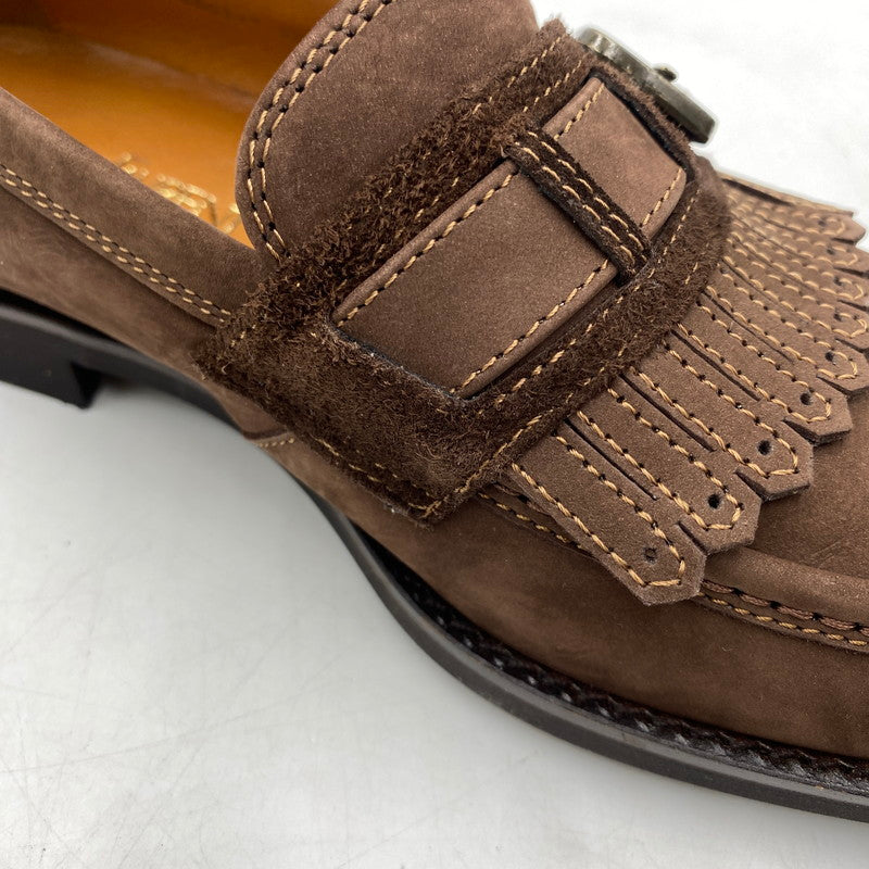 【中古品】【メンズ】 Yves Saint Laurent イヴ･サンローラン YS153 タッセルローファー 靴 フリンジ付き 162-260309-ks-08-tei サイズ：25cm カラー：ブラウン 万代Net店