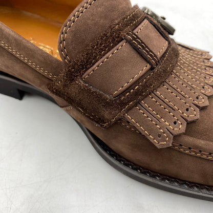 【中古品】【メンズ】 Yves Saint Laurent イヴ･サンローラン YS153 タッセルローファー 靴 フリンジ付き 162-260309-ks-08-tei サイズ：25cm カラー：ブラウン 万代Net店