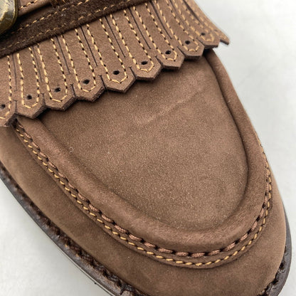 【中古品】【メンズ】 Yves Saint Laurent イヴ･サンローラン YS153 タッセルローファー 靴 フリンジ付き 162-260309-ks-08-tei サイズ：25cm カラー：ブラウン 万代Net店