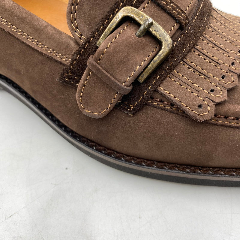 【中古品】【メンズ】 Yves Saint Laurent イヴ･サンローラン YS153 タッセルローファー 靴 フリンジ付き 162-260309-ks-08-tei サイズ：25cm カラー：ブラウン 万代Net店