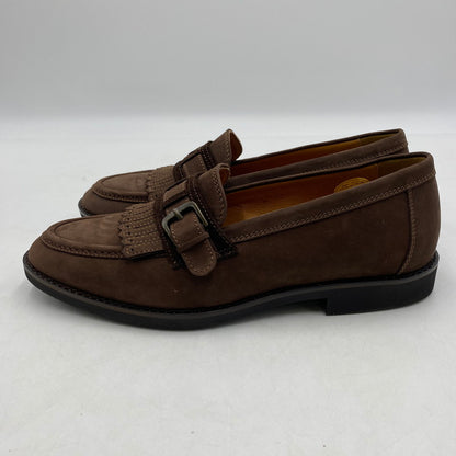 【中古品】【メンズ】 Yves Saint Laurent イヴ･サンローラン YS153 タッセルローファー 靴 フリンジ付き 162-260309-ks-08-tei サイズ：25cm カラー：ブラウン 万代Net店