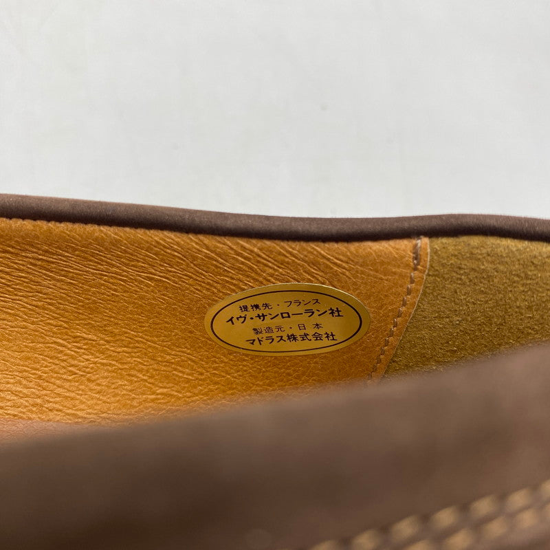 【中古品】【メンズ】 Yves Saint Laurent イヴ･サンローラン YS153 タッセルローファー 靴 フリンジ付き 162-260309-ks-08-tei サイズ：25cm カラー：ブラウン 万代Net店