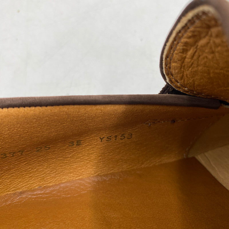 【中古品】【メンズ】 Yves Saint Laurent イヴ･サンローラン YS153 タッセルローファー 靴 フリンジ付き 162-260309-ks-08-tei サイズ：25cm カラー：ブラウン 万代Net店