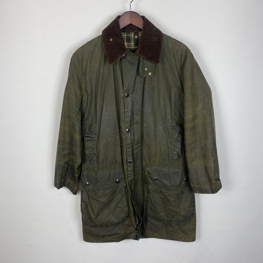 【ジャンク品】【メンズ】 BABOUR バブアー A200 BORDER 8706246 A200 ボーダー アウター オイルジャケット 141-260313-ks-06-tei サイズ：34in カラー：カーキ 万代Net店