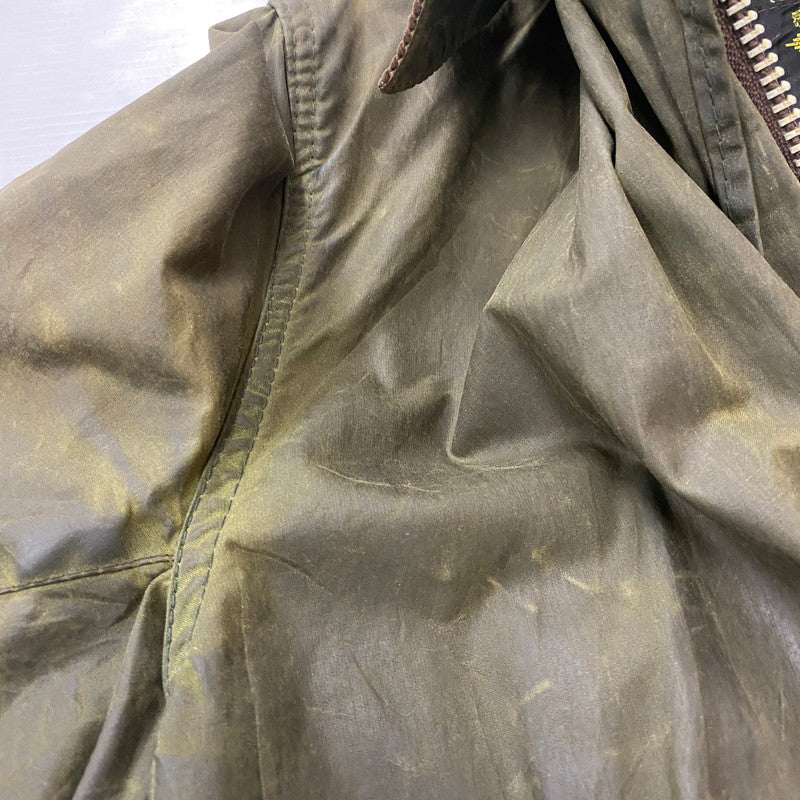 【ジャンク品】【メンズ】 BABOUR バブアー A200 BORDER 8706246 A200 ボーダー アウター オイルジャケット 141-260313-ks-06-tei サイズ：34in カラー：カーキ 万代Net店