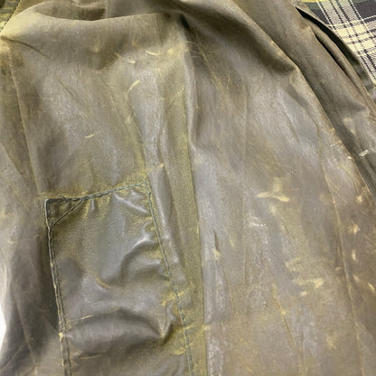 【ジャンク品】【メンズ】 BABOUR バブアー A200 BORDER 8706246 A200 ボーダー アウター オイルジャケット 141-260313-ks-06-tei サイズ：34in カラー：カーキ 万代Net店