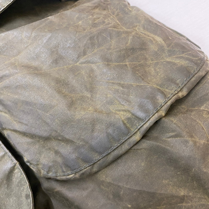 【ジャンク品】【メンズ】 BABOUR バブアー A200 BORDER 8706246 A200 ボーダー アウター オイルジャケット 141-260313-ks-06-tei サイズ：34in カラー：カーキ 万代Net店