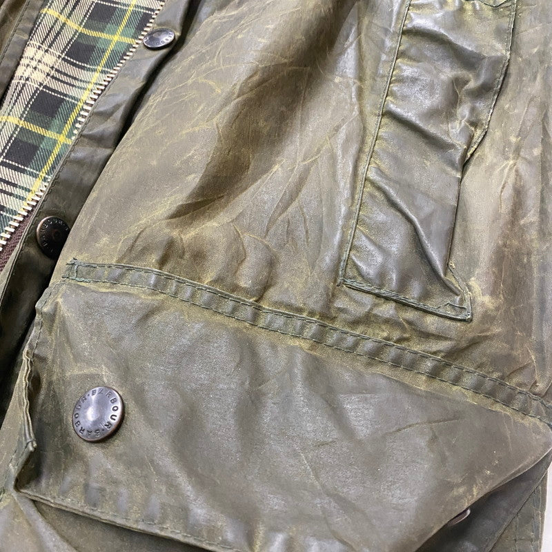 【ジャンク品】【メンズ】 BABOUR バブアー A200 BORDER 8706246 A200 ボーダー アウター オイルジャケット 141-260313-ks-06-tei サイズ：34in カラー：カーキ 万代Net店