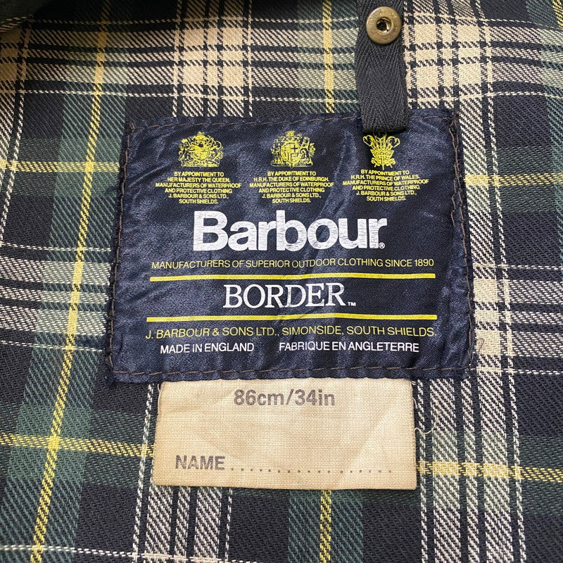 【ジャンク品】【メンズ】 BABOUR バブアー A200 BORDER 8706246 A200 ボーダー アウター オイルジャケット 141-260313-ks-06-tei サイズ：34in カラー：カーキ 万代Net店