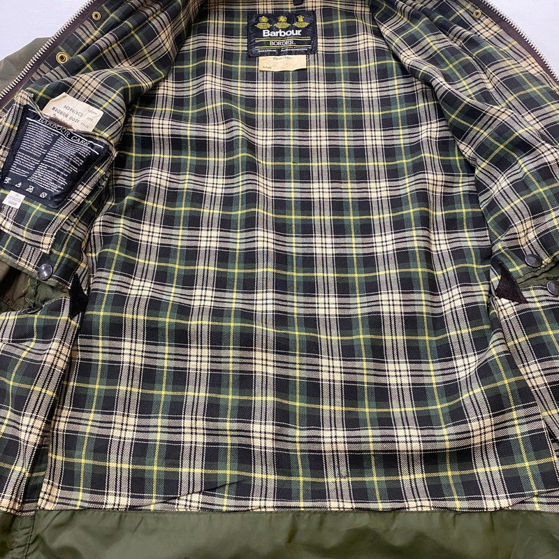 【ジャンク品】【メンズ】 BABOUR バブアー A200 BORDER 8706246 A200 ボーダー アウター オイルジャケット 141-260313-ks-06-tei サイズ：34in カラー：カーキ 万代Net店