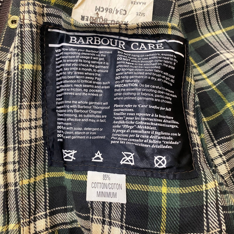 【ジャンク品】【メンズ】 BABOUR バブアー A200 BORDER 8706246 A200 ボーダー アウター オイルジャケット 141-260313-ks-06-tei サイズ：34in カラー：カーキ 万代Net店