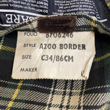 【ジャンク品】【メンズ】 BABOUR バブアー A200 BORDER 8706246 A200 ボーダー アウター オイルジャケット 141-260313-ks-06-tei サイズ：34in カラー：カーキ 万代Net店