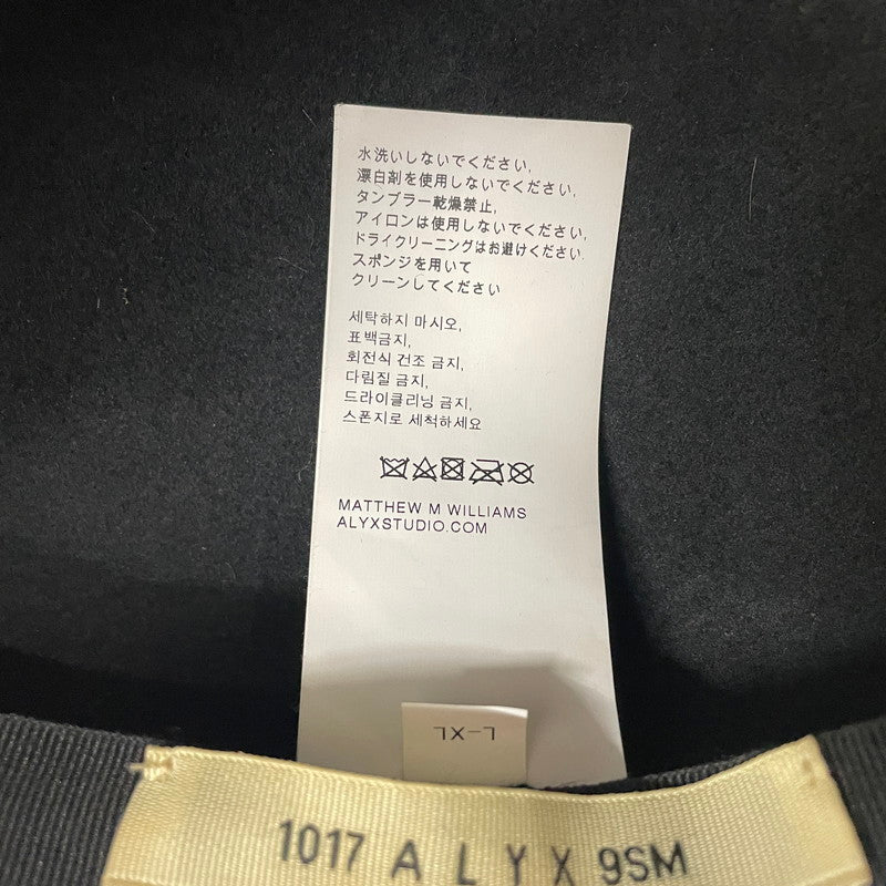 【中古品】【メンズ】 1017-ALYX-9SM アリクス BARDOT BERE バルドー ベレー帽 帽子 ハンチング 185-261014-yo-32-teih サイズ：L-XL カラー：ブラック 万代Net店