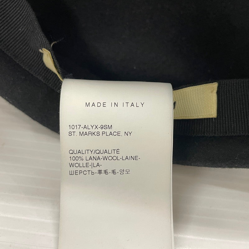 【中古品】【メンズ】 1017-ALYX-9SM アリクス BARDOT BERE バルドー ベレー帽 帽子 ハンチング 185-261014-yo-32-teih サイズ：L-XL カラー：ブラック 万代Net店