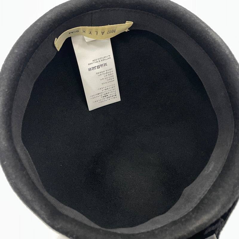 【中古品】【メンズ】 1017-ALYX-9SM アリクス BARDOT BERE バルドー ベレー帽 帽子 ハンチング 185-261014-yo-32-teih サイズ：L-XL カラー：ブラック 万代Net店