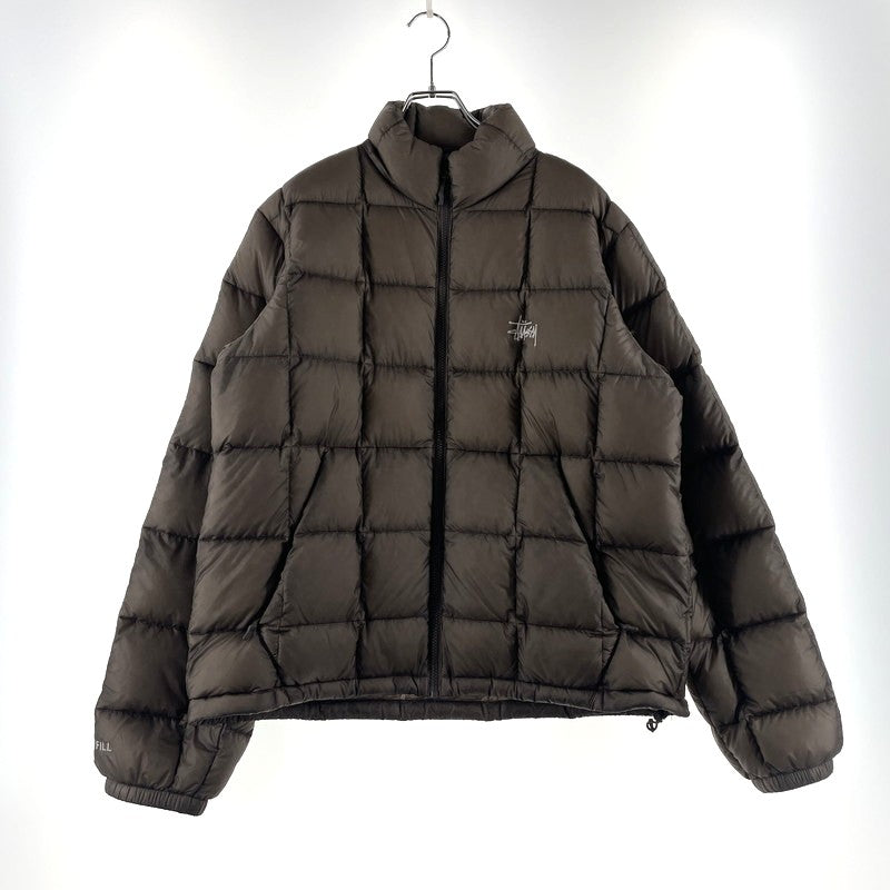 【中古品】【メンズ】 STUSSY ステューシー MIDWEIGHT PUFFER JACKET 115855 ミッドウェイト パファー ジャケット アウター ダウンジャケット 142-260313-yo-01-tei サイズ：M カラー：TAUP 万代Net店
