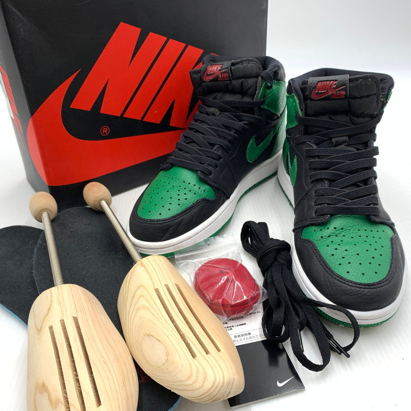 【現状渡し品】【メンズ】 NIKE ナイキ AIR JORDAN 1 HIGH OG PINE GREEN 555088-030 エアジョーダン1 レトロ ハイ スニーカー 靴 シューズ 160-260917-ko-03-teih サイズ：26.5cm カラー：グリーン 万代Net店