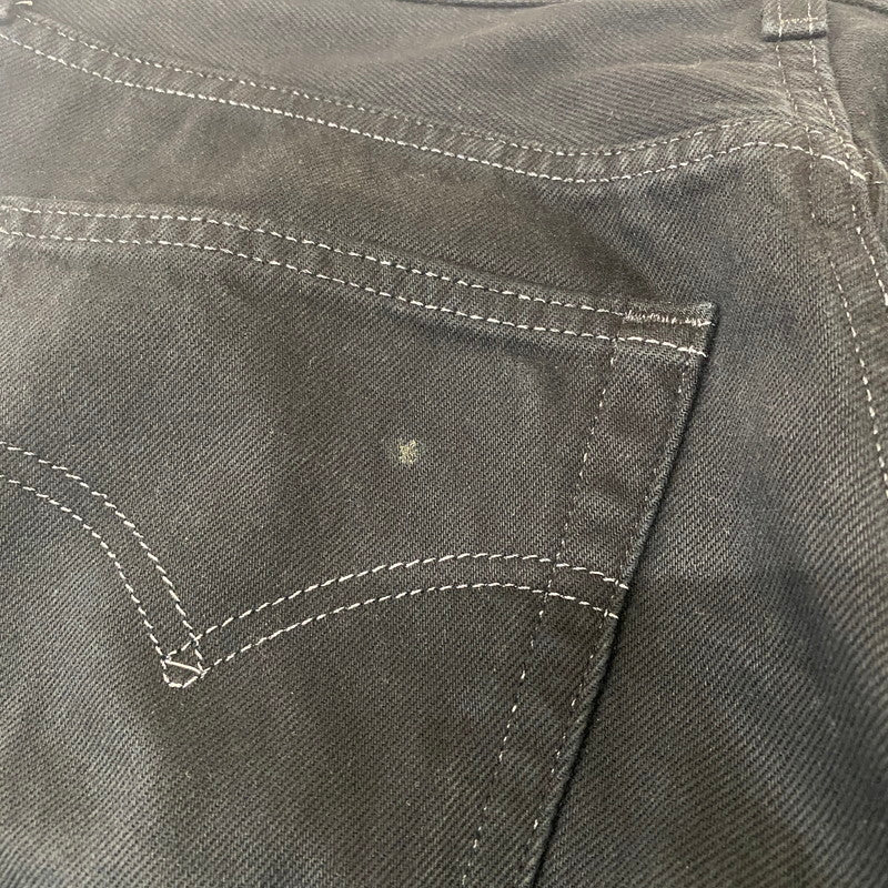 【現状渡し品】【メンズ】 Levi's リーバイス 90’s 501 BUTTONFLY BLACK DENIM PANTS 90年代 ボタンフライ ブラック デニムパンツ ボトムス ジーンズ ボタン裏刻印553 USA製 156-260316-ks-04-tei サイズ：W31 L32 カラー：ブラック 万代Net店