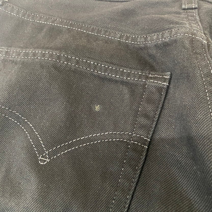 【現状渡し品】【メンズ】 Levi's リーバイス 90’s 501 BUTTONFLY BLACK DENIM PANTS 90年代 ボタンフライ ブラック デニムパンツ ボトムス ジーンズ ボタン裏刻印553 USA製 156-260316-ks-04-tei サイズ：W31 L32 カラー：ブラック 万代Net店