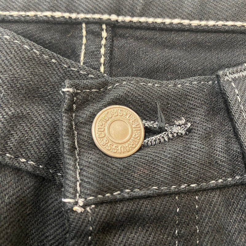 【現状渡し品】【メンズ】 Levi's リーバイス 90’s 501 BUTTONFLY BLACK DENIM PANTS 90年代 ボタンフライ ブラック デニムパンツ ボトムス ジーンズ ボタン裏刻印553 USA製 156-260316-ks-04-tei サイズ：W31 L32 カラー：ブラック 万代Net店
